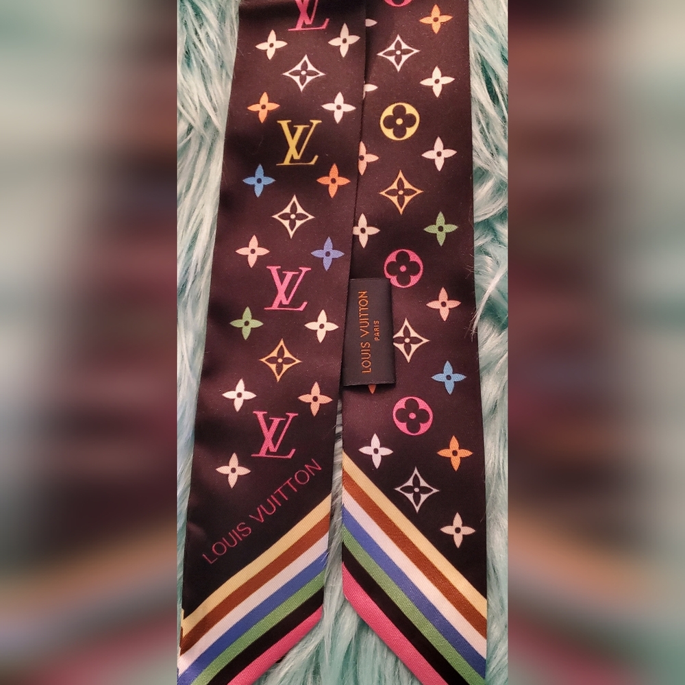 Silk Skinny Colorful Bag Twilly, Hairtie, Nonbranded